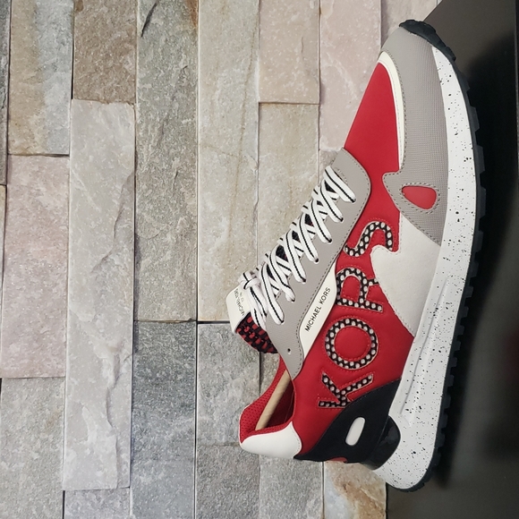 MICHAEL Michael Kors Men's Miles Mixed-Media Trainer - Picture 4 of 7